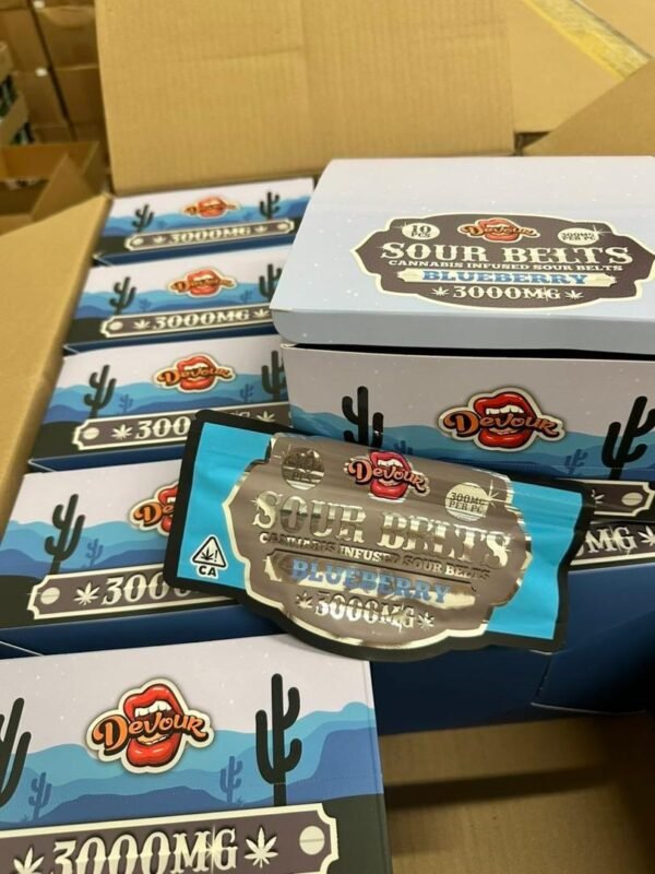 Devour 3000mg Gummies & Belts provide strong cannabis effects, delicious fruit flavors, and convenient pre-portioned servings for experienced users.