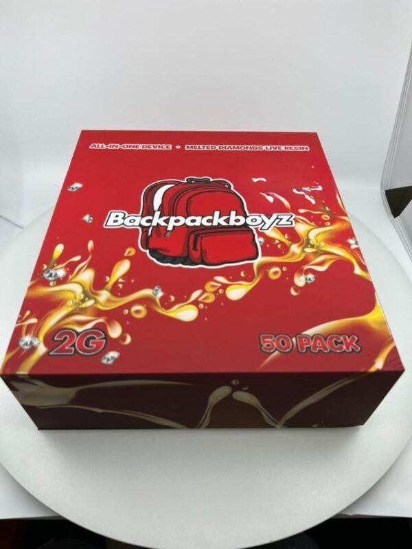 Backpack Boyz 2G Melted Diamonds Live Resin Disposable delivers potent THC, rich terpene flavor, and smooth, flavorful hits in a sleek, convenient vape.