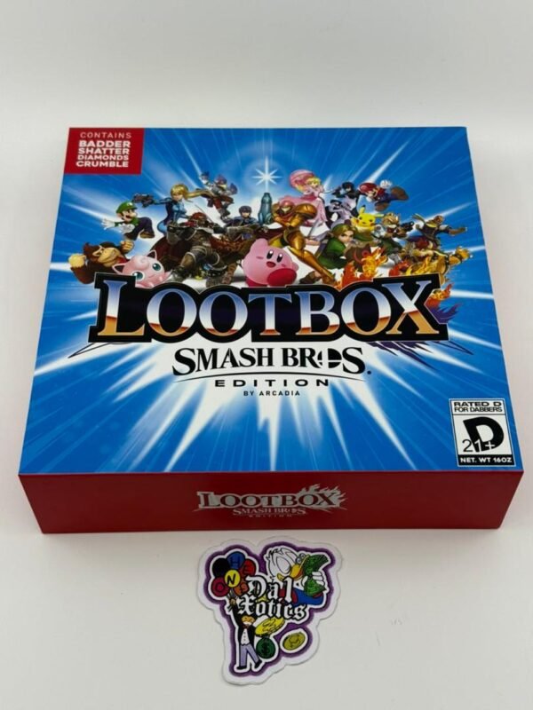 Arcadia Extracts Loot Box Smash Bros Edition delivers premium, terpene-rich concentrates in a collectible gaming-inspired package for powerful sessions.