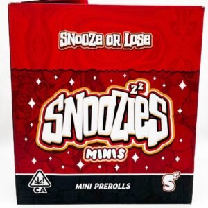 Enjoy smooth, flavorful sessions with 3.5G Snoozies Minis Pre-Rolls. Premium cannabis flower, perfectly rolled for convenience, portability, and quality.