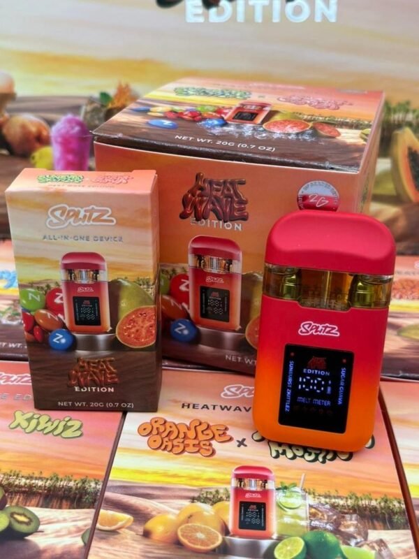 Experience bold flavor and powerful hits with the Splitz 2G Disposable Heat Wave Edition 2 grams of premium oil for smooth, long-lasting vaping satisfaction