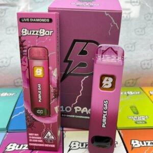 BuzzBar 3G Disposable offers 3 grams of premium live resin, smooth flavor, strong effects, and a rechargeable, leak-proof design for a top-tier vaping.